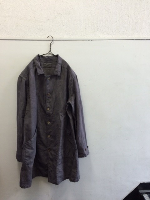 KAVAL カヴァル Shop coat リネンショップコート - ステンカラーコート