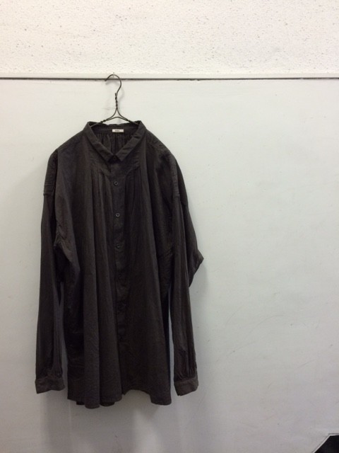 kaval/B&S Special Wide Gather Blouse "sumi dyed"