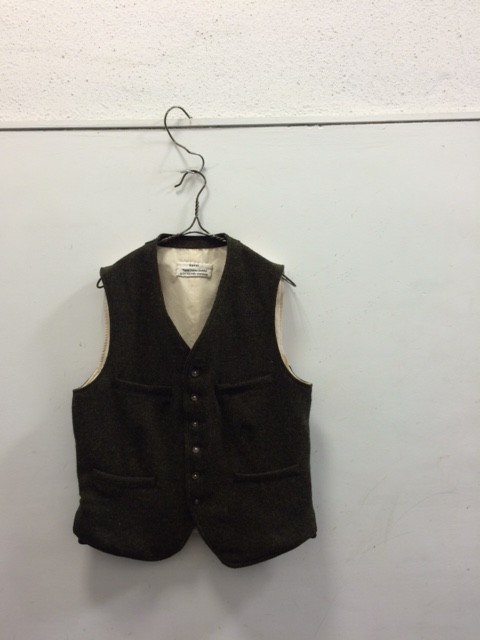 kaval/Classic Vest,Melange Wool Twill