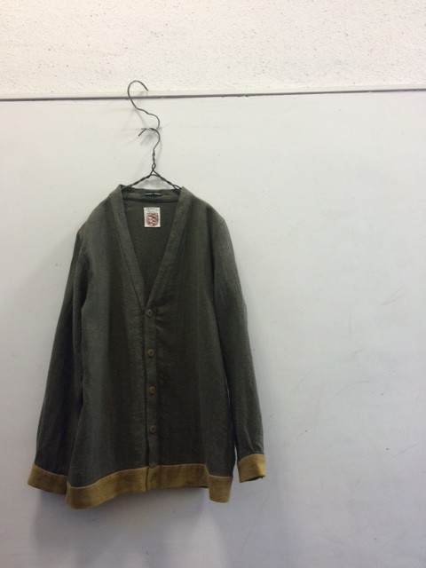 Frank Leder/Roughed Up Linen Cardigan(フランクリーダーのリネン