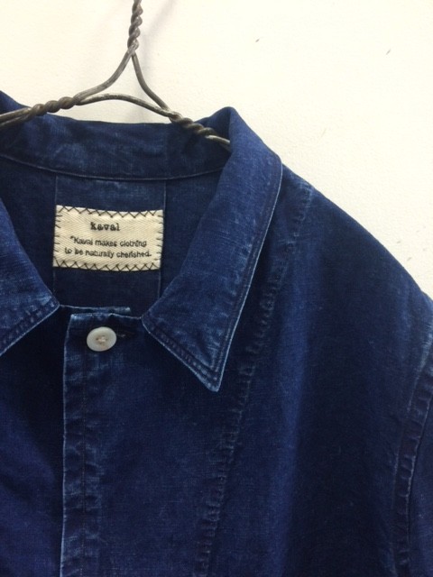 kaval/New Shop Coat,Indigo Hard Wash(カヴァルのインディゴリネン