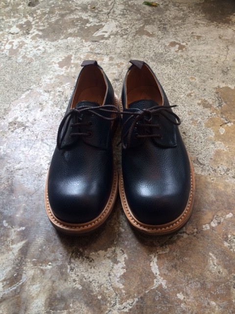 Quilp by Tricker's/Plain Derby Shoes "NAVY"