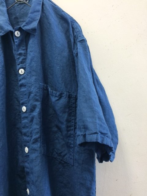 TENDER Co./SQ Tail Shirt "woad dyed" 