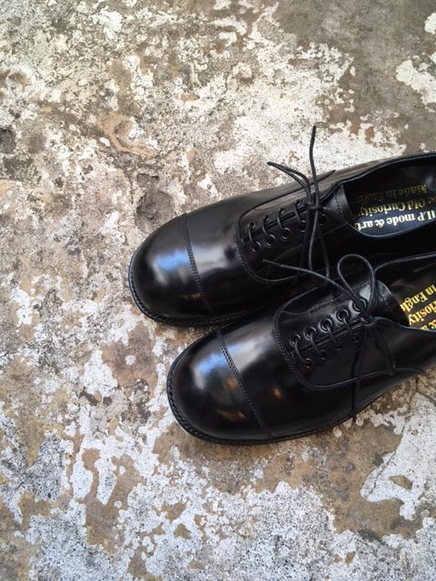 Quilp Shoes/1424B Cap Toe Army Oxford Shoes(クイルプの黒い靴 