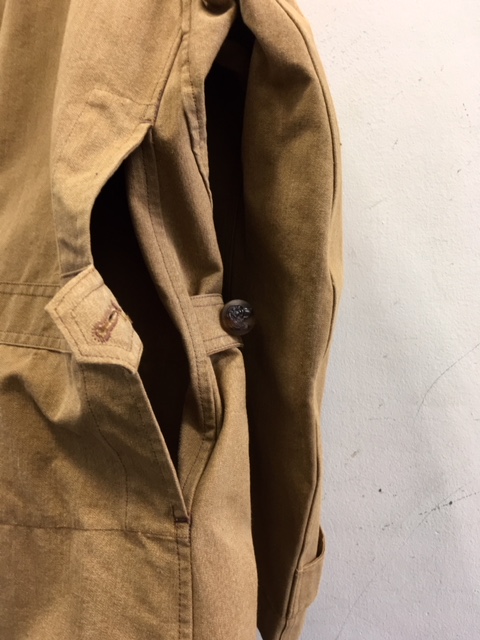 1930's Deadstock French Beige Canvas Zip Hunting Jacket(1930年頃