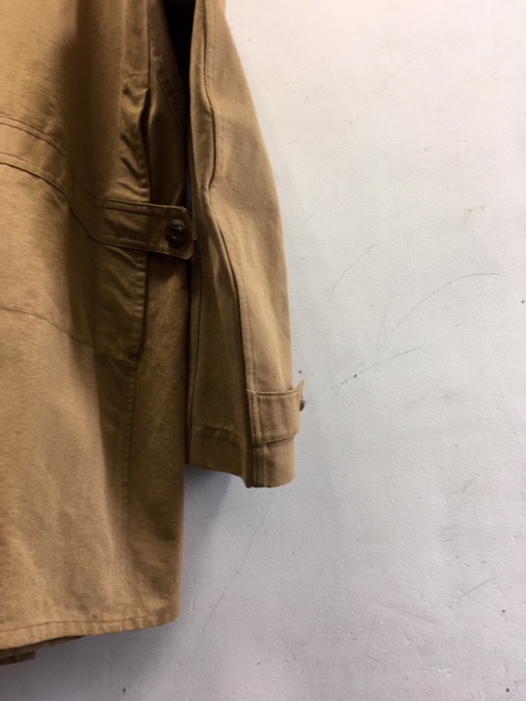 1930's Deadstock French Beige Canvas Zip Hunting Jacket(1930年頃