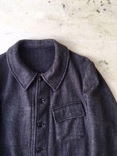 1940's Deadstock French Grey Wool Work Jacket 