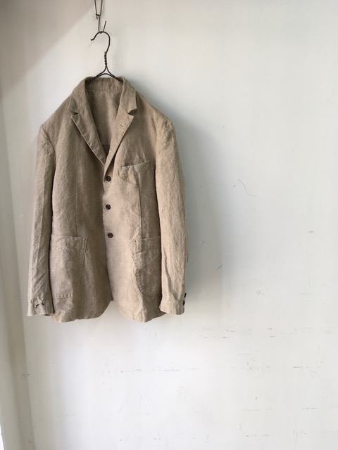 kaval カヴァル／simple blouse jacket (linen)-