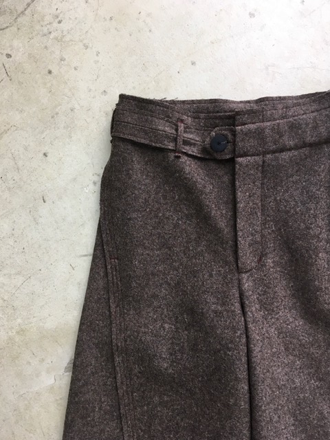 OMAR AFRIDI/Felt Twisted Trousers(オマールのウールパンツ) | 東東京