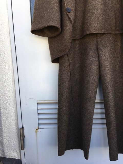 OMAR AFRIDI/Felt Twisted Trousers(オマールのウールパンツ) | 東東京