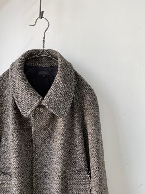 ファッションなデザイン AFRIDI OMAR 21AW TWEED Coat Balamacaan