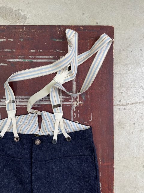 ARCHIVIO J.M. Ribot/Suspenders Trousers "vintage tweed"アルキビオ