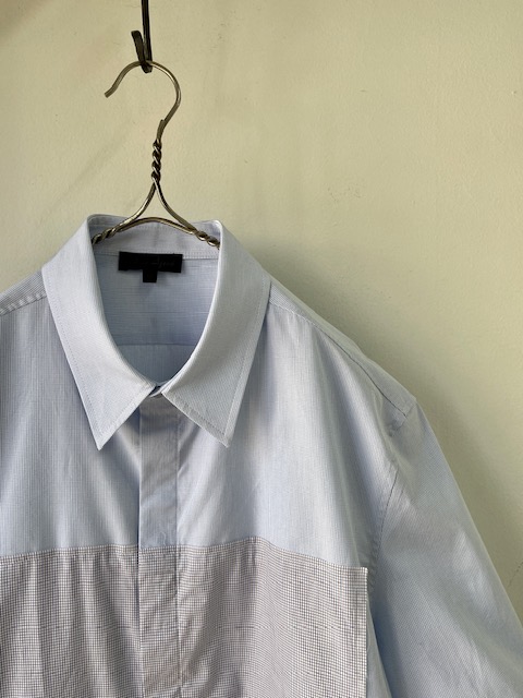 OMAR AFRIDI/Half Sleeve Dress Shirt (オマールのアートフレームの