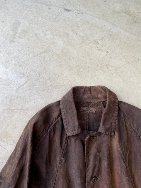 kaval / sabi＋kakishibu dyed dohchu coat “hand-stitched