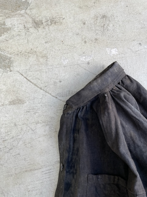 kaval / open gather over blouse “ash glaze”(カヴァルのオープン